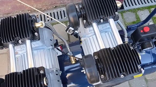 Компрессор безмасленный "Tehnoline 1100/2/50" смотреть онлайн