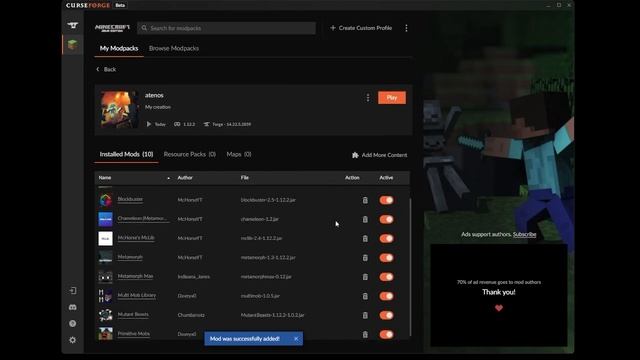 Como poner MODS en MINECRAFT JAVA EDITION con CURSEFORGE смотреть онлайн