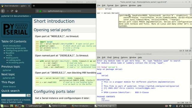 Tutoriel Raspberry Pi : 6 - Communication par liaison série смотреть онлайн