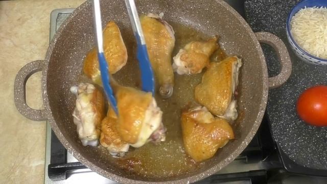 ? Рис, Курица и Капуста - Простой Рецепт УЖИНА в одной сковороде! смотреть онлайн