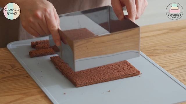 초코커피 무스케이크에 고마움을 담아 보았습니다./ Chocolate Coffee Mousse Cake & Message On It.