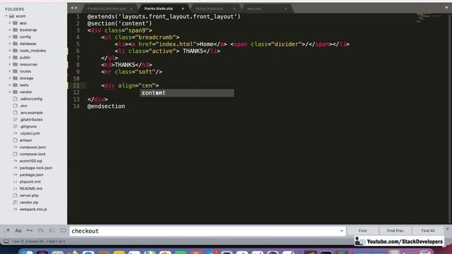 #131 Make E-Commerce in Laravel 8 | Order Placement Process (III) | Place COD Order | Thanks Page смотреть онлайн