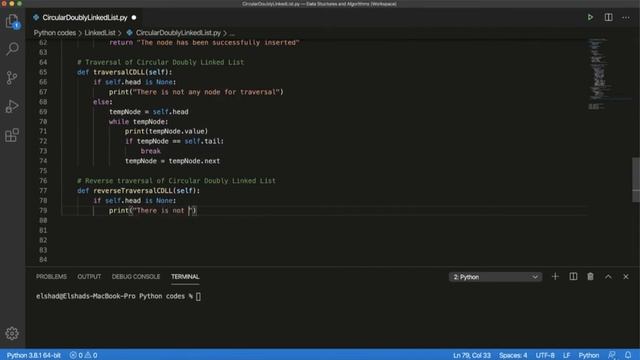 43 Reverse Traversal of Circular Doubly Linked List смотреть онлайн