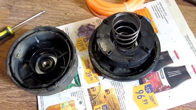 Рукожоп открывает катушку триммера HUTER смотреть онлайн