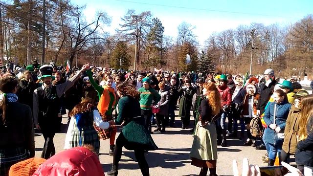 St Patrick's day Parade in Moscow, Russia, Sokolniki Park 2018 03 24, part 03 03 смотреть онлайн