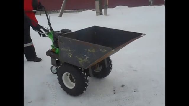 мини думпер из мотоблока смотреть онлайн