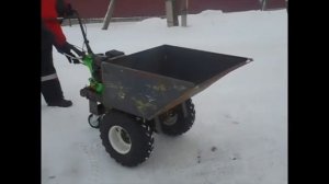 мини думпер из мотоблока