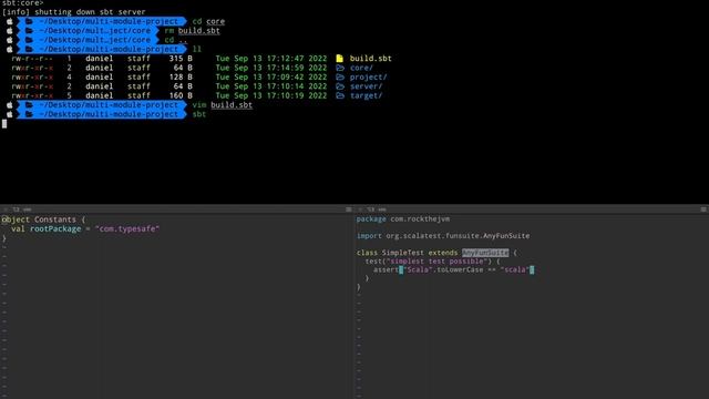 SBT in Scala (part 2) - Setting up Modules, Organizing Builds, Using Plugins смотреть онлайн