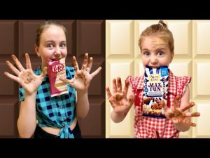 ЭТО НЕВОЗМОЖНО! - УГАДЫВАЕМ ШОКОЛАДКИ ПО ВКУСУ ВСЛЕПУЮ! Ангелишка Мышка