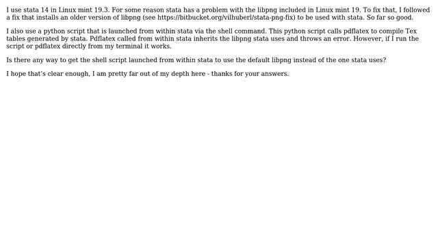 Unix & Linux: Tricky issue with stata and libpng смотреть онлайн