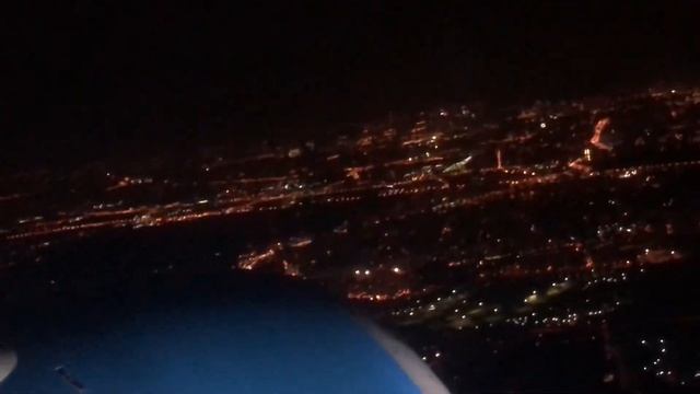 Взлет из Москвы в Краснодар Победа Красота ночью смотреть онлайн