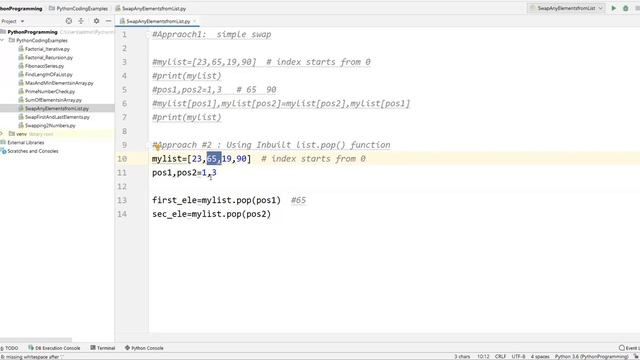 Frequently Asked Python Program 9: How To Swap Any 2 Elements of a List смотреть онлайн