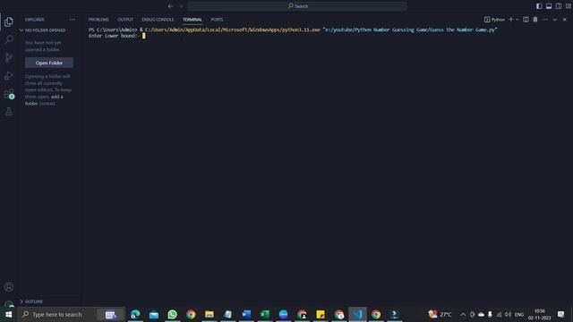 Python Number Guessing Game Tutorial Guess the Number Game смотреть онлайн