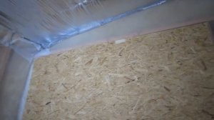 Дачный домик/ Внутренняя отделка стен плитами ОСБ/ первый этап