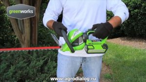 Аккумуляторный кусторез Greenworks G40HT61