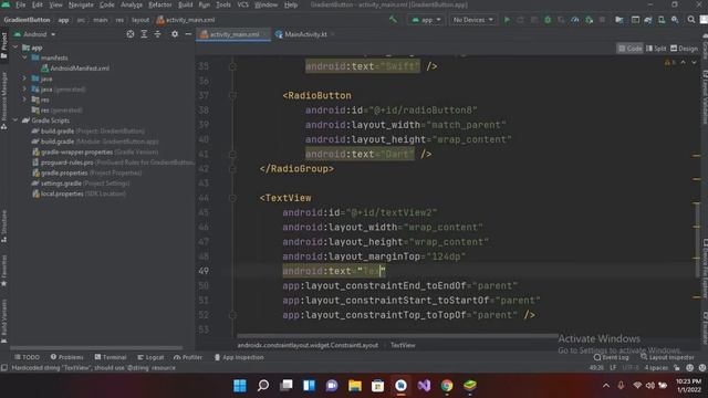 How to use Radio Buttons & Radio Groups in Android | Radiobutton & RadioGroup in android kotlin смотреть онлайн