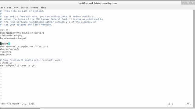 mounting NFS through systemd смотреть онлайн