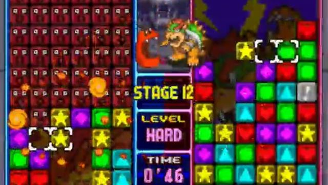 Tetris Attack - Bowser Very Hard Mode - x17 chain! - No Cheats смотреть онлайн