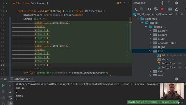 JDBC 6.Statement. DML операции смотреть онлайн