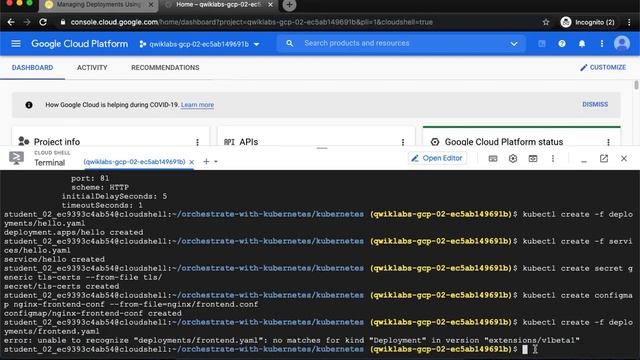 Managing Deployments Using Kubernetes Engine new API version apps v1 GSP053 смотреть онлайн