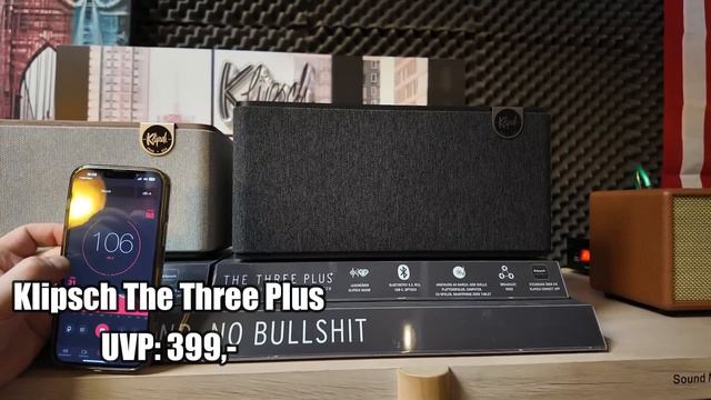 Klipsch The One Plus & The Three Plus Vs. Marshall Stanmore III & Acton III. Binaural Soundtest!