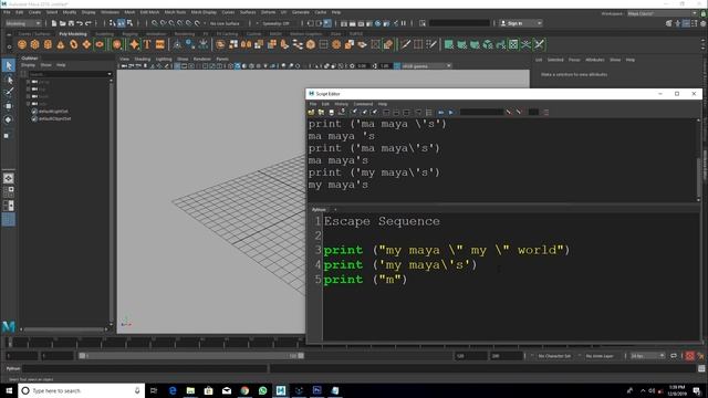 #maya #python #rigging #3d Introduction to Python Scripting in Maya - Escape Sequence in hindi смотреть онлайн
