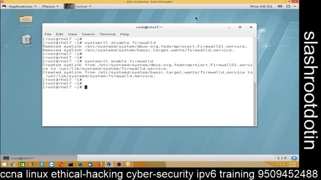 Learn to start/stop and enable/disable firewall on RHEL 7 смотреть онлайн