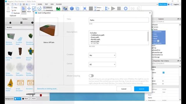 How To Publish Your Models To The Toolbox On Roblox Studio (Free) смотреть онлайн