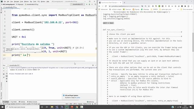 Cliente python Modbus TCP y servidores Modbus TCP en Siemens смотреть онлайн