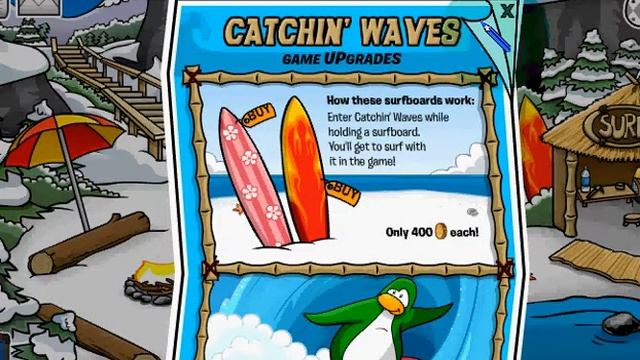 Club penguin-How to get the silver surf board смотреть онлайн