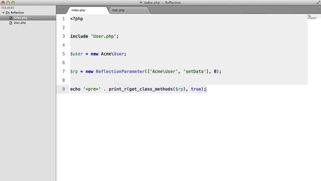 PHP Reflection API: Reflection Parameter (4/5) смотреть онлайн