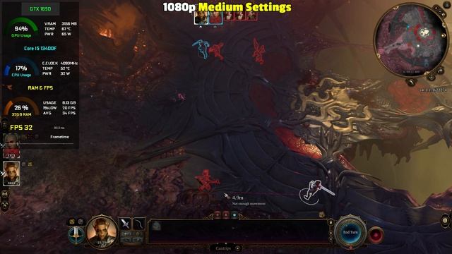 Baldur's Gate 3 : GTX 1650 - 1080p All Settings + FSR смотреть онлайн