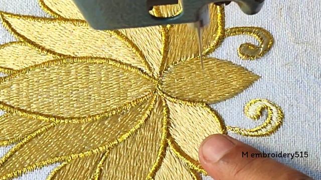 How to 2 type Flowers Embroidery Design How to Machine Embroidery industrial zigzag machine смотреть онлайн