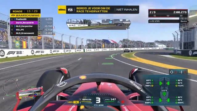 f1 22 safety car coming in leader went before people could react (dangerous) смотреть онлайн