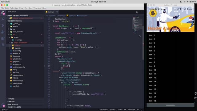 React Native - Animação Header - HD e mais curto смотреть онлайн
