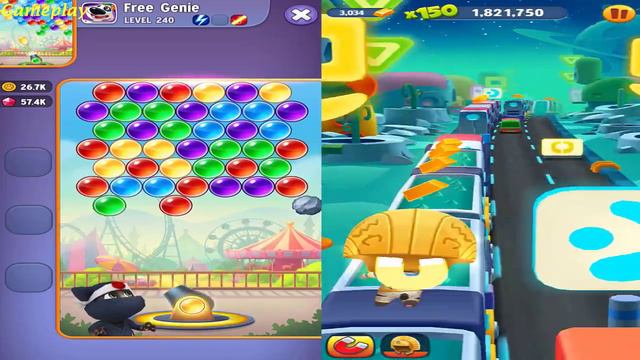 TALKING TOM GOLD RUN  HALLOWEEN  MUMMY TOM VS Talking Tom Bubble Shooter Ninja Tom GAMEPLAY