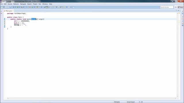 Basic Java: Lesson 3 - Variables and Data Types смотреть онлайн