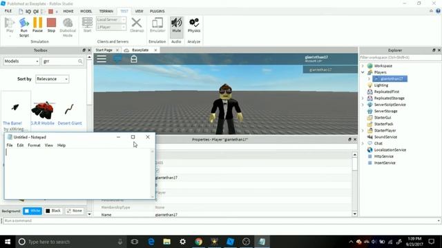 How To Make Models of Your Friends In Roblox Studio | 2017 смотреть онлайн