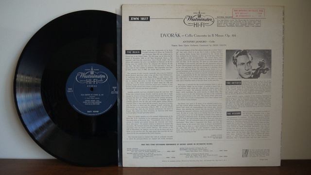 Janigro Plays Dvorak Cello Concerto In B Minor, Op 104 1957 Westminster – XWN 18517 смотреть онлайн