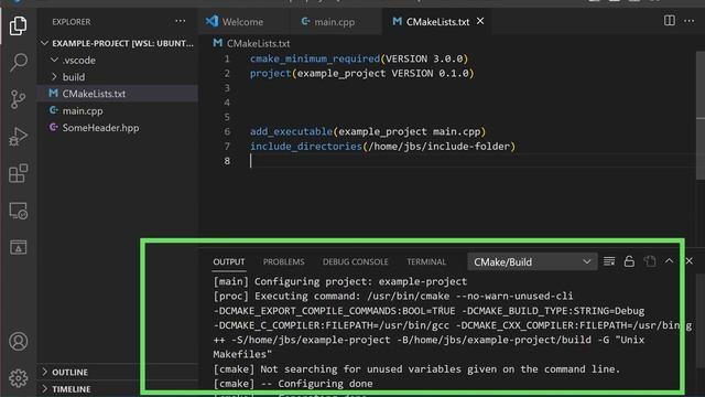 ? DO NOT USE c_cpp_properties.json ? How to setup vscode for CMake project, from confgure to build смотреть онлайн