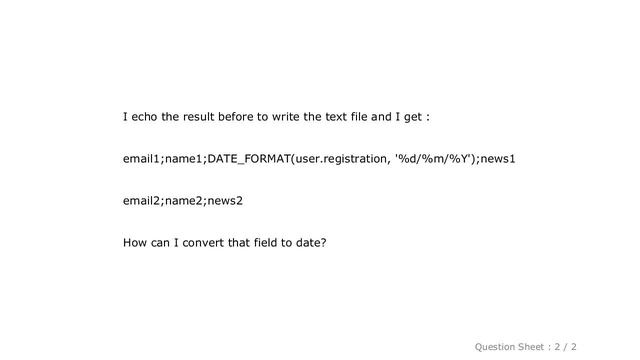 MySQL : Convert timestamp to date in MySQL query смотреть онлайн