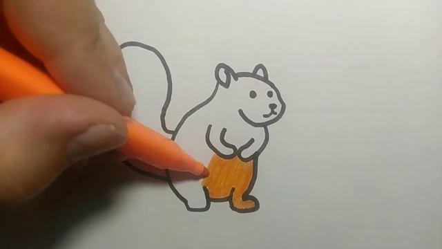 Как легко нарисовать Белку смотреть онлайн