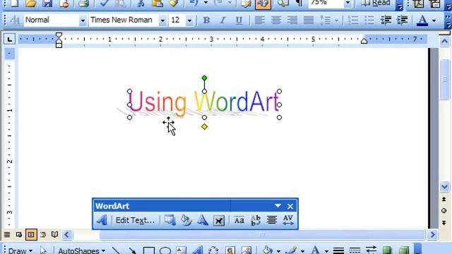 Word 2003 Tutorial Inserting WordArt Microsoft Office Training Lesson 14.3 смотреть онлайн
