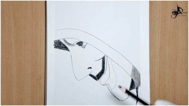 How to draw hacker mask easy // joker face pencil drawing video tutorial @Artdreamworld смотреть онлайн