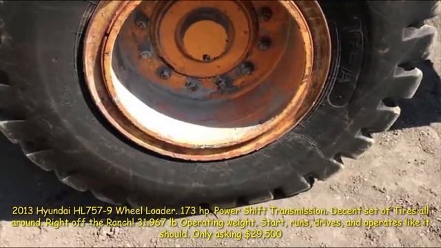 2013 Hyundai HL757 9 Wheel Loader смотреть онлайн