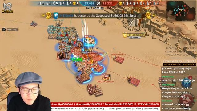 LIVE ARK OF OSIRIS ALIANSI 2 BINTANG KD 2170 70GL vs 1148 Y-E | AOO Rise Of Kingdoms ROK Indonesia смотреть онлайн