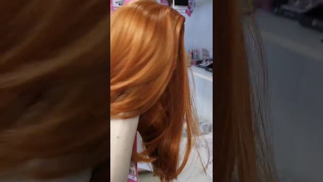 Парик из термо канекалона удлинённое каре насыщенно рыжего цвета смотреть онлайн