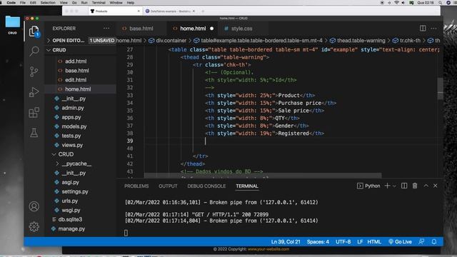 Ep. #6 | ADD DataTables PAGINATION in Global Live Search result | Python Django | CRUD Mastery Vol. смотреть онлайн