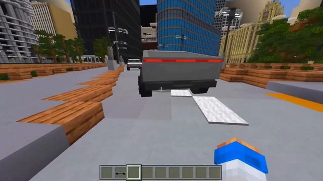 Tesla Cybertruck but it is in Minecraft!! (Working Cybertruck in MCPE) смотреть онлайн