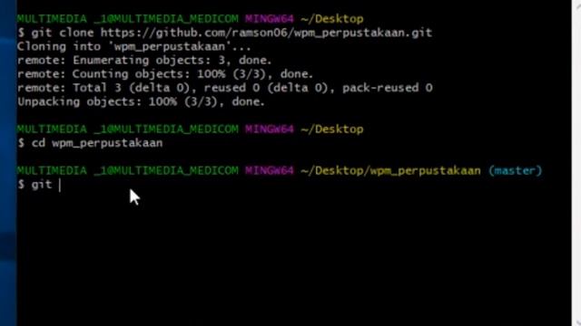 Cara Upload file ke Github Dengan Terminal Gith Bash смотреть онлайн